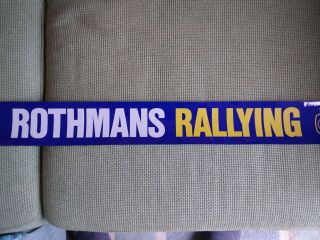Rothmans Rallying Vintage Rally Sunstrip