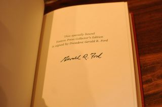 EASTON PRESS A TIME TO HEAL SIGNED BY PRESIDENT GENERAL R.  FORD PRESIDENTIAL LIB 7
