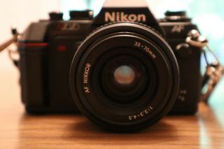 Barely Vintage Nikon N2020 AF 35mm Film,  Lens,  2B - 20 AF Speedlight 2