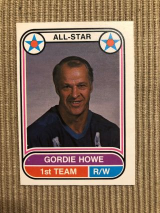 Vintage 1975 - 76 O - Pee - Chee Wha Gordie Howe 66 Houston Aeros All - Star Opc
