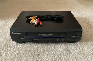Panasonic Vhs Player Pv - V4522 4 Head Hi - Fi Stereo Vcr Video Cassette Recorder
