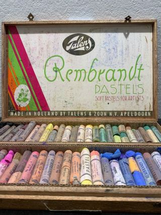 Vintage Rembrandt Soft Pastels by Talens,  Made in Holland Box 5