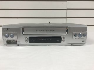 Sanyo VWM800 VHS VCR Video Cassette Tape Player Recorder Remote 4 Head 2