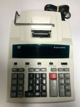 Vintage I.  T.  E.  Lp - 302 12 - Digit 2 Color Printing Calculator Made In Japan