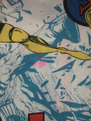 Vintage X - Men Twin Bed Set Wolverine Psylocke Cyclops Sheets Pillowcase 1994 5