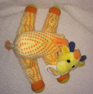 Vintage Dakin Giraffe Plush Crib Pull Baby Toy Yellow Musical Lullaby Goodnight