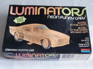 Vintage Monogram Luminators Neon Camaro Funny Car - A Pillars 1991