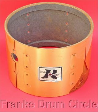 Vintage Rogers Big R 12 " Tom Shell Metallic Gold Orange Drum