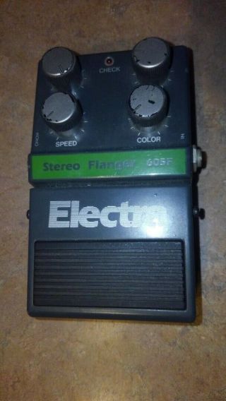 Electr Stereo Flanger 605f Guitar Effects Pedal Vintage
