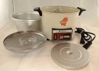 Vintage Hitachi Chime O Matic Automatic Food Steamer Rice Cooker 5.  6 Cup Rd - 4053