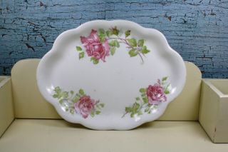 Vintage Homer Laughlin Small Serving Platter/plate The Angelus Rose Pattern
