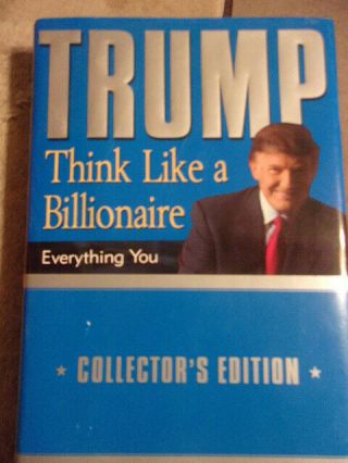 Signed Autographed President Donald Trump Think Like A Billionaire First Edition