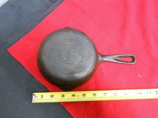 Vintage Griswold No.  3 Cast Iron Small Skillet 6 1/2 In Erie Pa 10 1/2 In L