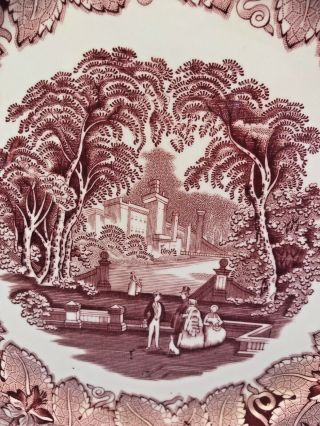 Vintage Masons Vista Pink Large Dinner Plate 10 5/8 