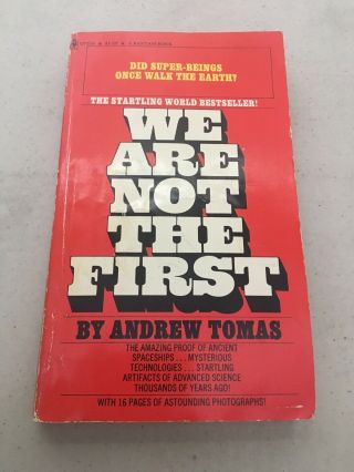 We Are Not The First Andrew Tomas Vtg Pb 1st Bantam 1973 Alien Extraterrestrial