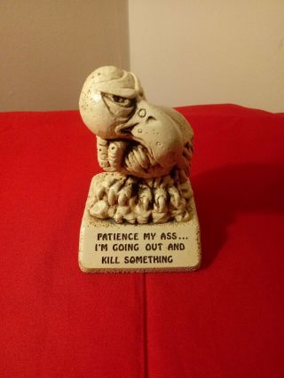 Vintage 1976 Paula Figurine Patience My Ass.  Vulture/buzzard W:495 Made In Usa