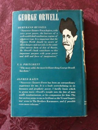 Nineteen Eighty - Four (1984) George Orwell Book Club First Edition Hardcover 1949 3