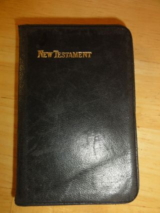 C1914 - Ww1 Era,  Bible Testament U.  S.  Army Military Issued Edition,  Wilson