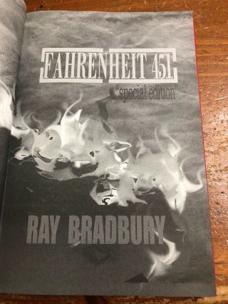 Fahrenheit 451 “Special Edition” by Ray Bradbury - Limited Numbered Edition 3