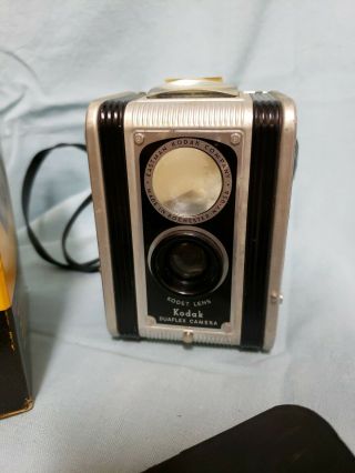 Vintage Kodak Duaflex Camera with Protective Cover,  FILM,  and Box 2