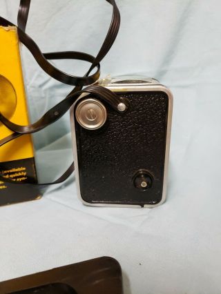 Vintage Kodak Duaflex Camera with Protective Cover,  FILM,  and Box 4