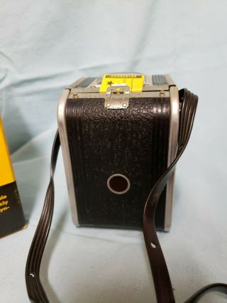 Vintage Kodak Duaflex Camera with Protective Cover,  FILM,  and Box 5