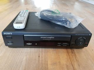 Sony Slv - E230 Pal Vhs Videorecorder Vcr With Remote & Cables