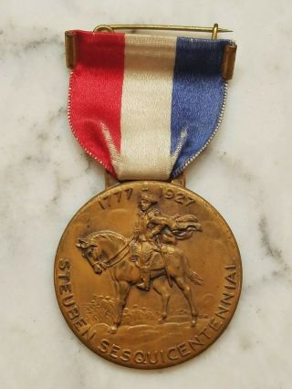 Vintage 1927 General Steuben Society America Revolutionary War Anniversary Medal