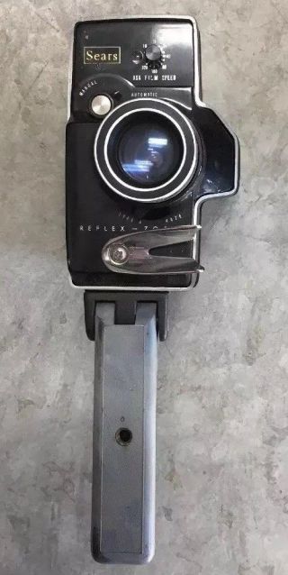Vintage Sears Reflex Vari Zoom 8mm Movie Camera With Case