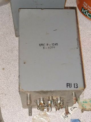 Utc P - 1245 / B - 6299 Input Transformer From Ampex 350 Preamplifier 2