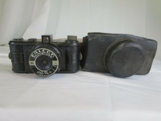 Vintage 1940s,  Wwii Era,  Falcon Miniature Camera Utility Mfg Co.  W Partial Case