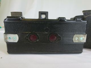 Vintage 1940s,  WWII era,  Falcon Miniature Camera Utility Mfg Co.  w Partial Case 5