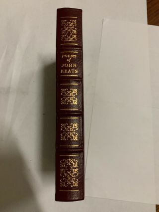 Easton Press Leather Bound Poems Of John Keats Gold Gilt HC Book 3