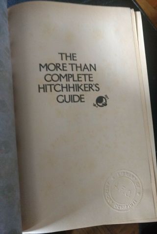 The More Than Complete Hitchhiker ' s Guide to the Galaxy,  Deluxe Leather Edition 5