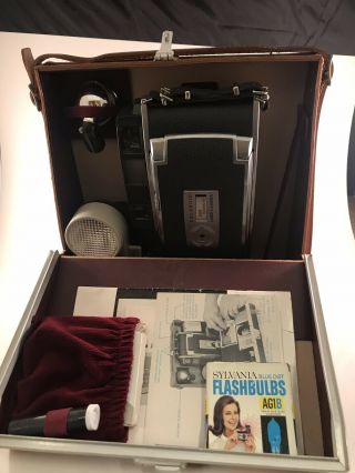 Vintage Polaroid 900 Electric Eye Land Camera With Case And Accessories
