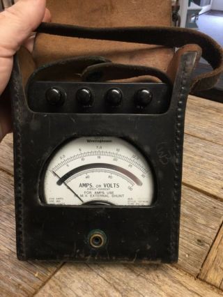 Vintage Westinghouse Portable Dc Direct Current Volt M