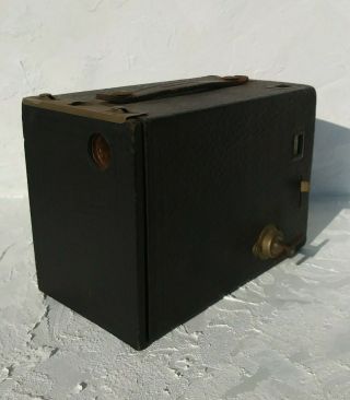 Antique Eastman Kodak Brownie No 2 - Box Camera,  For Restore Or Parts.