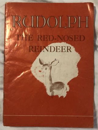 Vintage 1939 " Rudolph The Red Nosed Reindeer " Montgomery Ward Promotion 1st Ed.