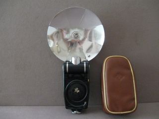 Vintage Agfalux Flash Attachment With Case Made In Germany