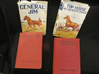 2 Vintage Horse Story Books 1931 Top Horse,  1942 General Jim With Dust Covers