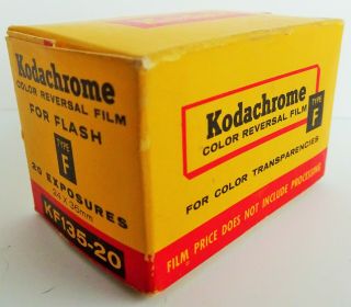 Kodak Kodachrome For Flash Type F 20 Exposures 24 X 36mm 1960 No Kf135 - 20,  Exp