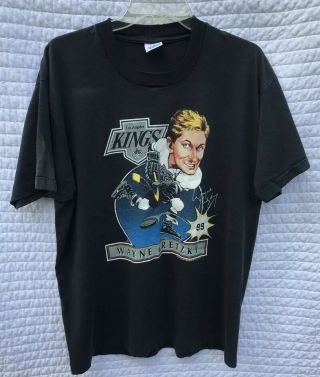 Vintage 1988 Wayne Gretzky Los Angeles Kings Big Head Salem T Shirt Extra Large