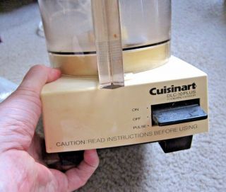 Vintage Cuisinart Food Processor Dlc - 10 Plus W/ Accessories Fine