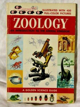 Zoology :a Golden Science Guide 1958 First Edition 450 Color Pictures Vintage Vg