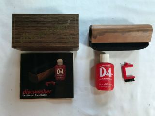Vintage Discwasher Record Cleaner System Cleaning Complete Fluid Brush Box