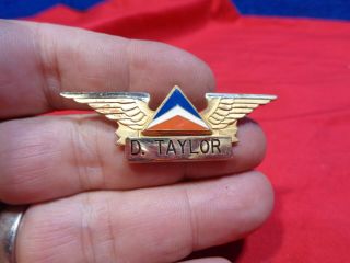 Vintage Named Airlines Hat Badge Pin 2