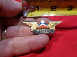 Vintage NAMED Airlines Hat Badge Pin 2 4