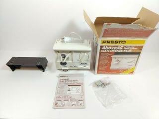 Vintage Presto Above All Electric Can Opener Under Counter Cabinet