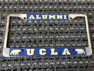 Vintage Ucla Alumni License Plate Frame Holder Metal