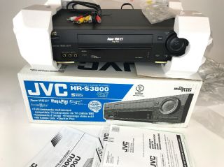 Jvc Hr - S3800 S - Vhs Vcr Vhs Video Cassette Recorder Box Wires